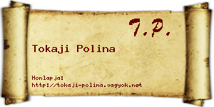 Tokaji Polina névjegykártya